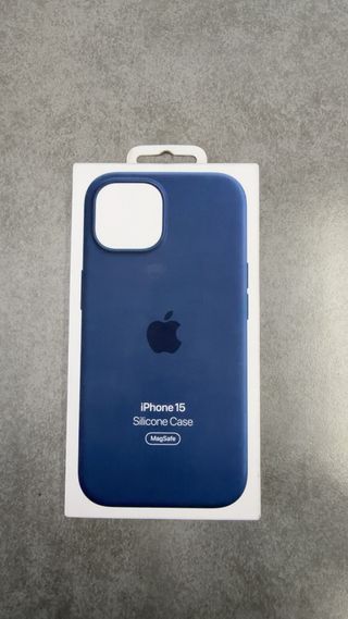 Funda iPhone 15 Silicona MagSafe Storm Blue