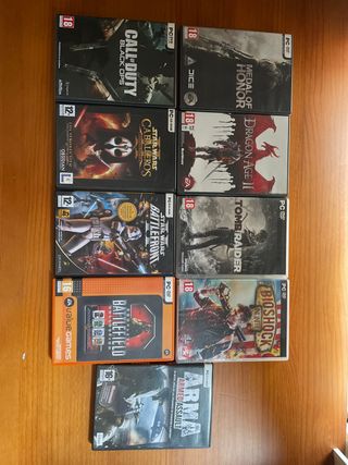 Lote Videojuegos PC: Call of Duty, Star Wars, etc.