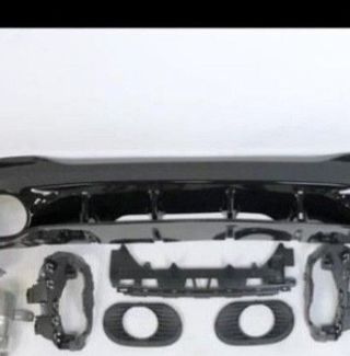 Difusor Trasero Mercedes W118 CLA Look A35 Negro B