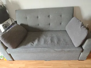 Sofá Cama Gris Tela