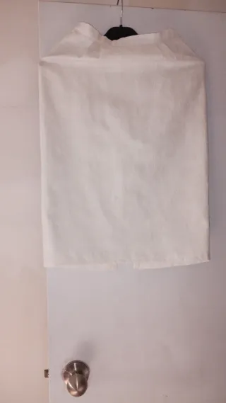 Conjunto blanco brillante flores Talla 38