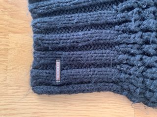 Sciarpone Diesel lavorato nero