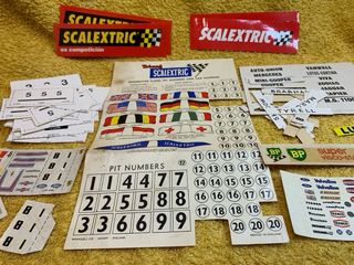 Lote Scalextric: accesorios antiguos