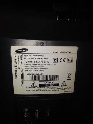 Televisión Samsung Negra