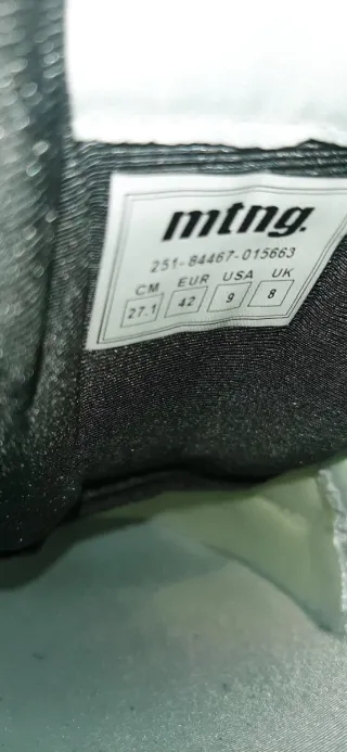 Zapatillas Mustang Hombre Gris y Blanco