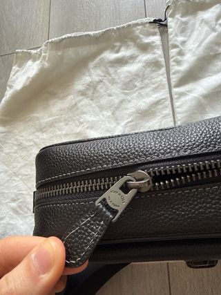 Bolso Coach Negro Piel Hombre