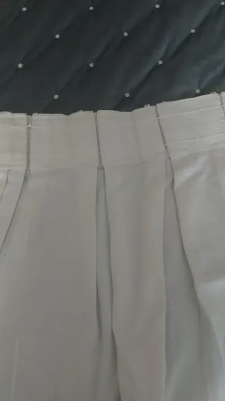 Cortinas blancas de tela