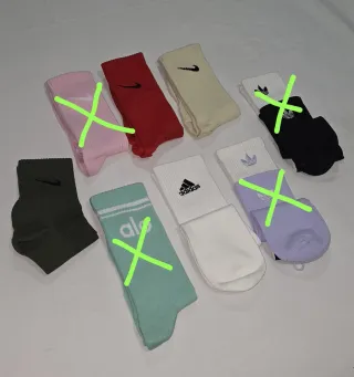 calcetines Nike, color Rojo Beige Verde