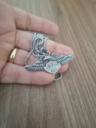 Collana Harley Davidson Aquila Argento