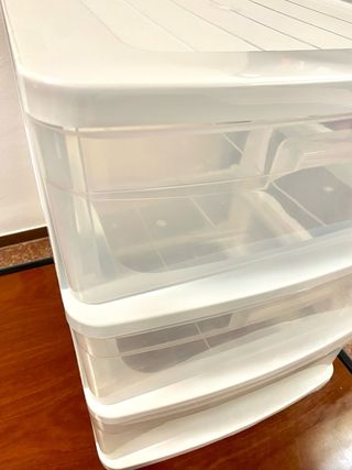 Cajonera Plástico 3 Cajones semitransparentes