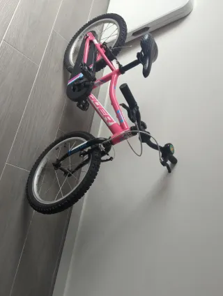 Bicicleta infantil rosa 18 pulgadas