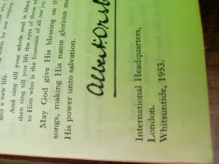 Libro the song book of the salvation army 1953