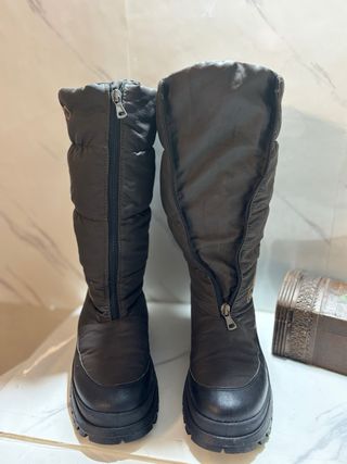 Stivali da neve al ginocchio con ricami