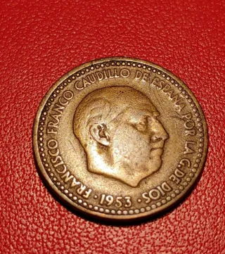 1 Peseta 1953 Francisco Franco Estrella 61