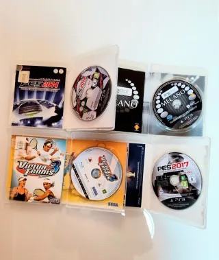 Lote 4 Juegos PS3: PES 2014, 2017, Virtual Tennis