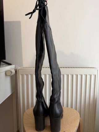 Botas mosqueteras piel tacón ancho