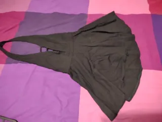 Vestito con culotte nero