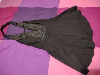 Vestito con culotte nero