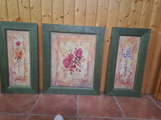 Conjunto de 3 cuadros decorativos