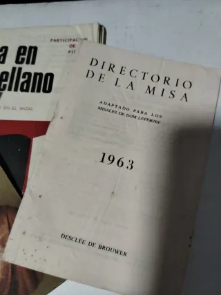Lote religioso Misal 1961 y más