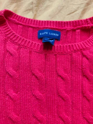 Vestido de punto Polo Ralph Lauren rojo