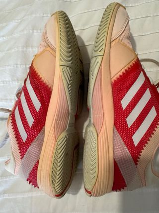 Zapatillas Adidas Padel Mujer Rosa y Rojo