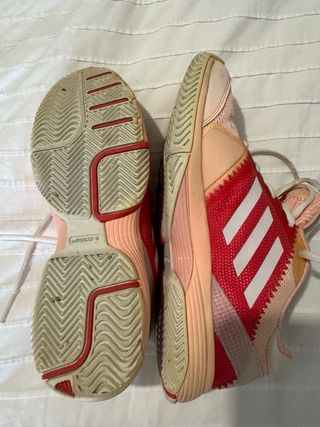 Zapatillas Adidas Padel Mujer Rosa y Rojo