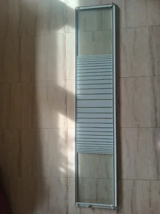 4 marcos de alum con cristal templado de mampara