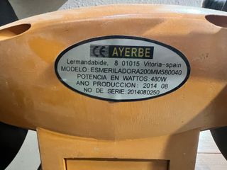 ESMERIL AYERBE 480W 200mm