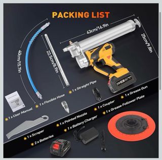 Pistola Engrasadora Batería 10000 PSI