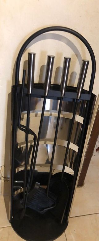 Conjunto Lareira Aço Inoxidável