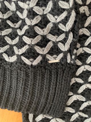 2pz-sciarpa Diesel double face con logo+mantella