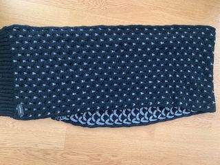 2pz-sciarpa Diesel double face con logo+mantella