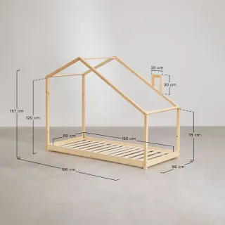 Letto Montessori in legno