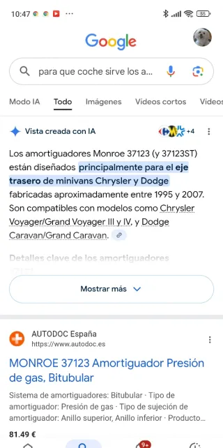 Amortiguadores Monroe OESpectrum