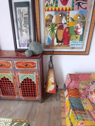 Lámpara árabe de pie multicolor SOLO HASTA VIERNES