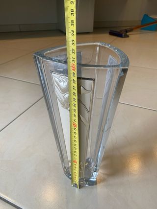 Vaso Cristallo Argento Fiore