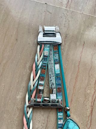 Correa Apple Watch estilo boho turquesa