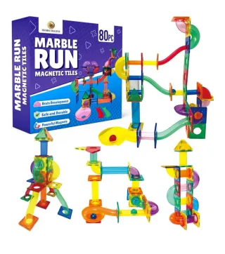 Marble Run Magnetic Tiles 80pc