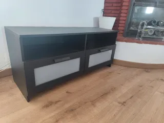 Mueble TV Ikea Brimnes Negro/Gris