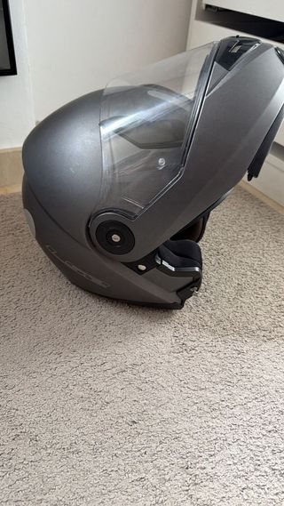 Casco Moto LS2 Gris Modular.