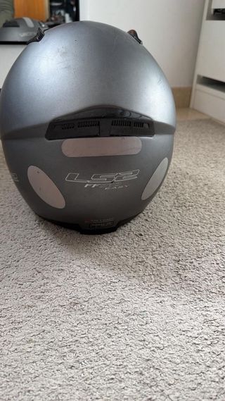 Casco Moto LS2 Gris Modular.