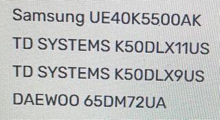Televisores para piezas (varios modelos)