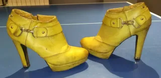 Botines de piel Talla 37