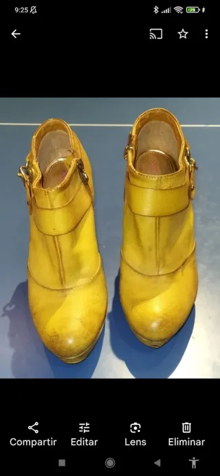 Botines de piel Talla 37