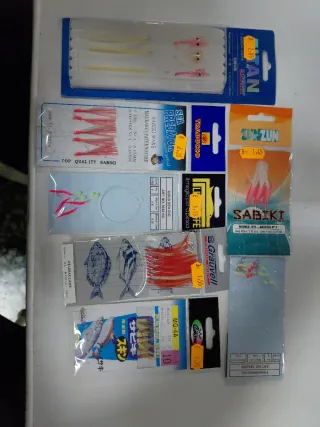 Artículos de pesca variados