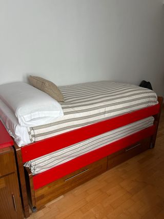 Cama nido 90x190cm con colchones