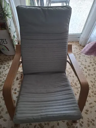 Butaca Ikea Madera Gris