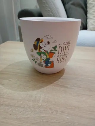 Maceta Macramé Mickey Disney