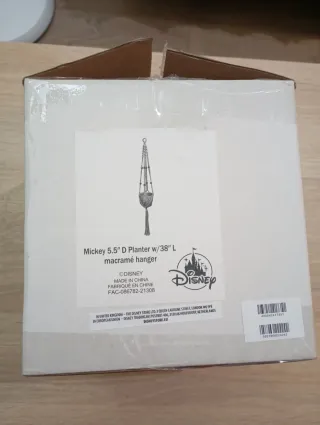 Maceta Macramé Mickey Disney